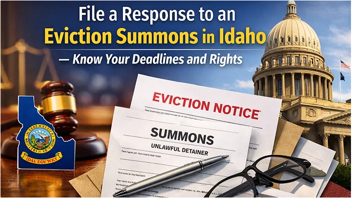 file response to eviction summons idaho