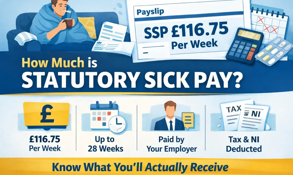 Statutory Sick Pay £116.75 per week guide