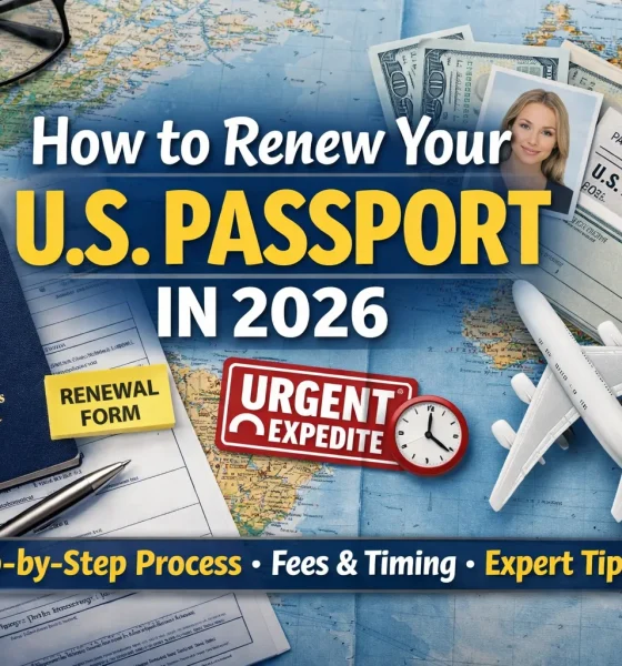 How to Renew Your U.S. Passport in 2026 – Step-by-Step Guide